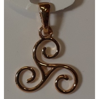pendentif or 18 ct triskell