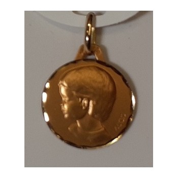 médaille or 18 ct jaune...